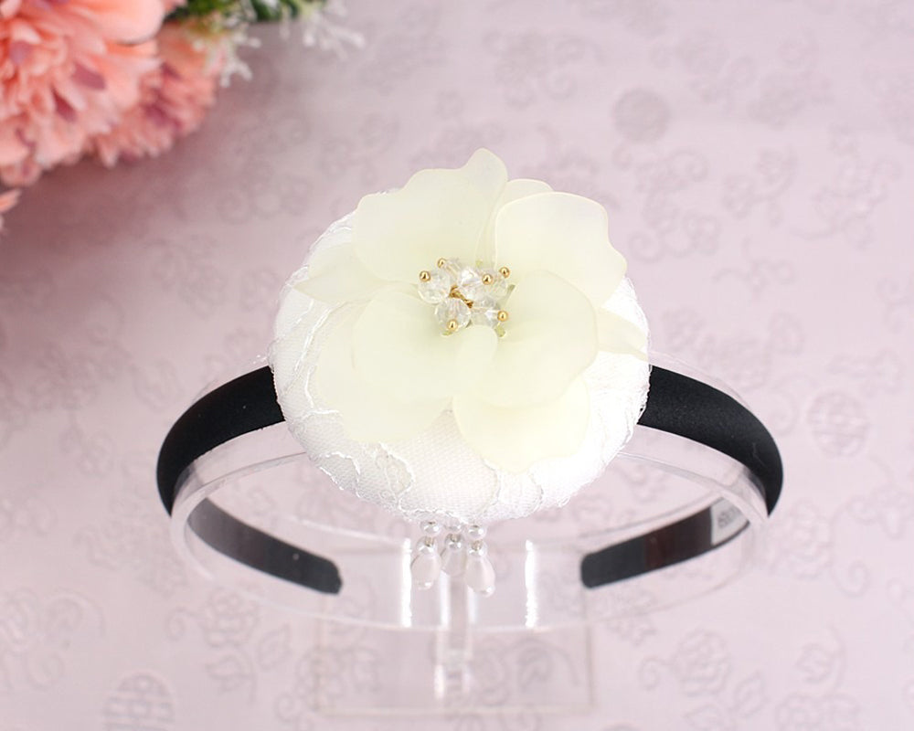 Girl's Hanbok Hair Accessory BASSI head&nbsp; band Piece, Korea Traditional Big Flower J115
