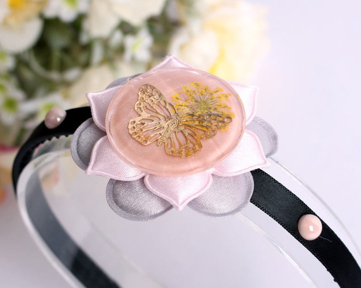 Girl's Hanbok Hair Accessory BASSI head&nbsp; band piece Korea Traditional Flower J109