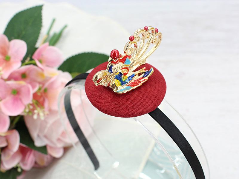 Girl's Hanbok Hair Accessory BASSI head&nbsp; band Piece, Korea Traditional Bird 봉황 J114