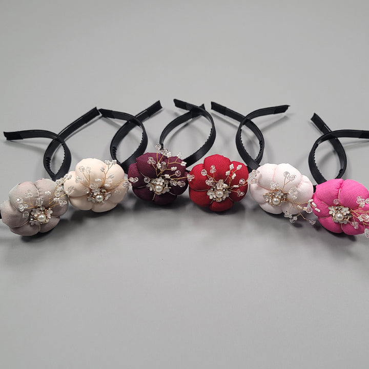 Girl's Hanbok Hair Accessory BASSI head&nbsp; Band Piece, Korea Traditional Flower J133