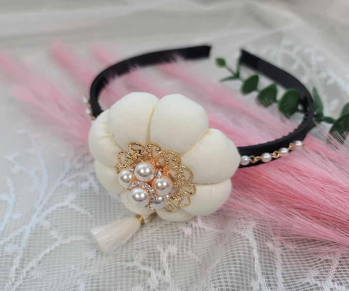 girl Hanbok Hair Accessory BASSI band head piece Korea Traditional dress First Birthday Party