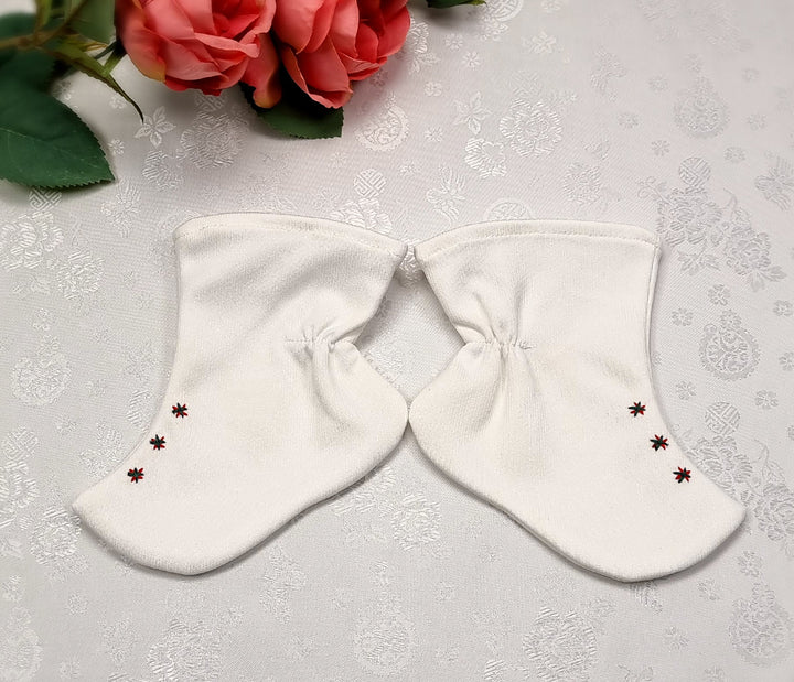Korean Traditional Boy Girl Baby Hanbok Socks Beoseon 버선 Ivory Baikil Dol 1 Year SOC019