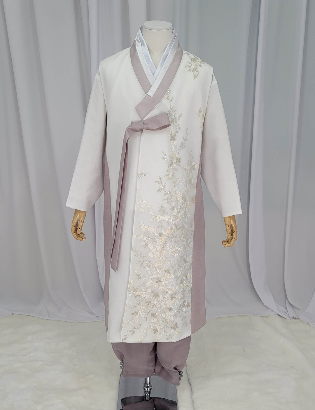 Korean Traditional Man Male Personal Custom Hanbok See Through Flower OSM161