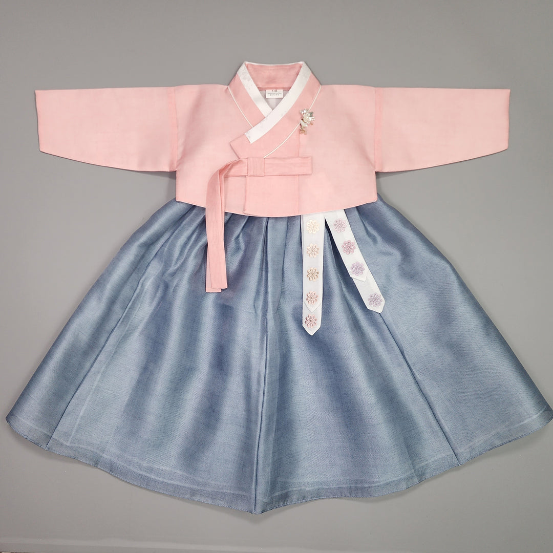 Hanbok Girl Baby Korea Traditional Clothing Set First Birthday Celebration Party 100th Birth Celebration 1–15 years Pink Blue