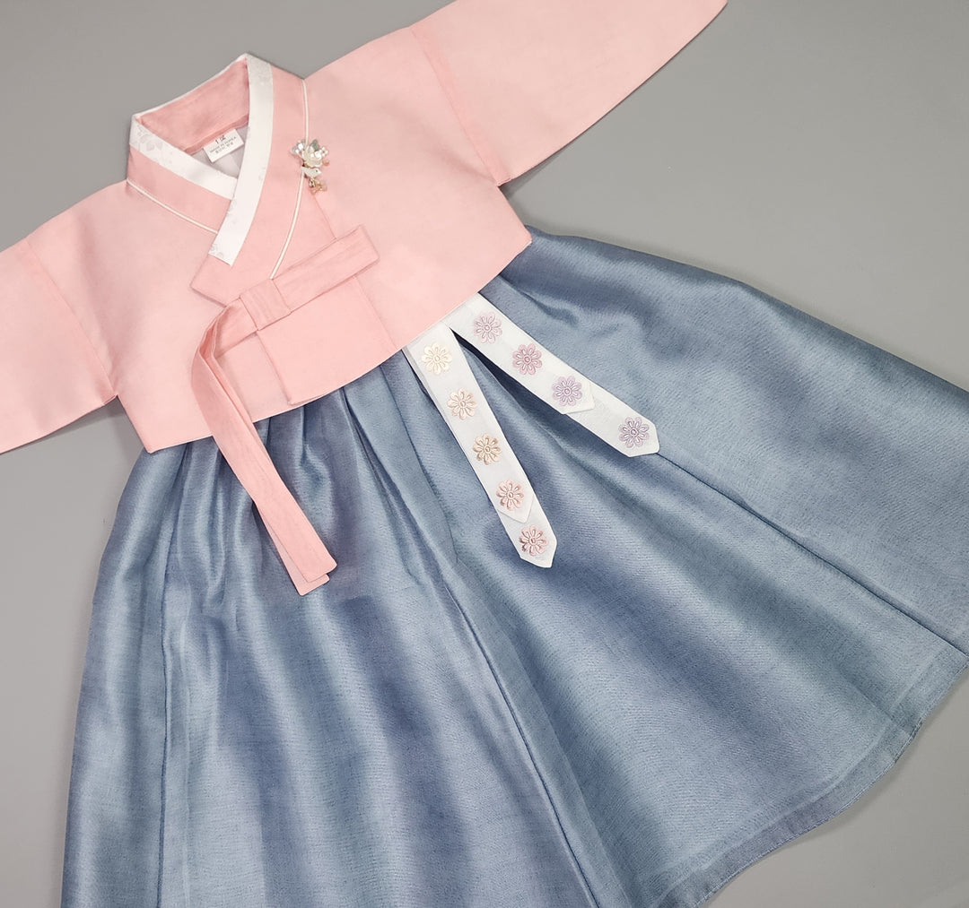 Hanbok Girl Baby Korea Traditional Clothing Set First Birthday Celebration Party 100th Birth Celebration 1–15 years Pink Blue