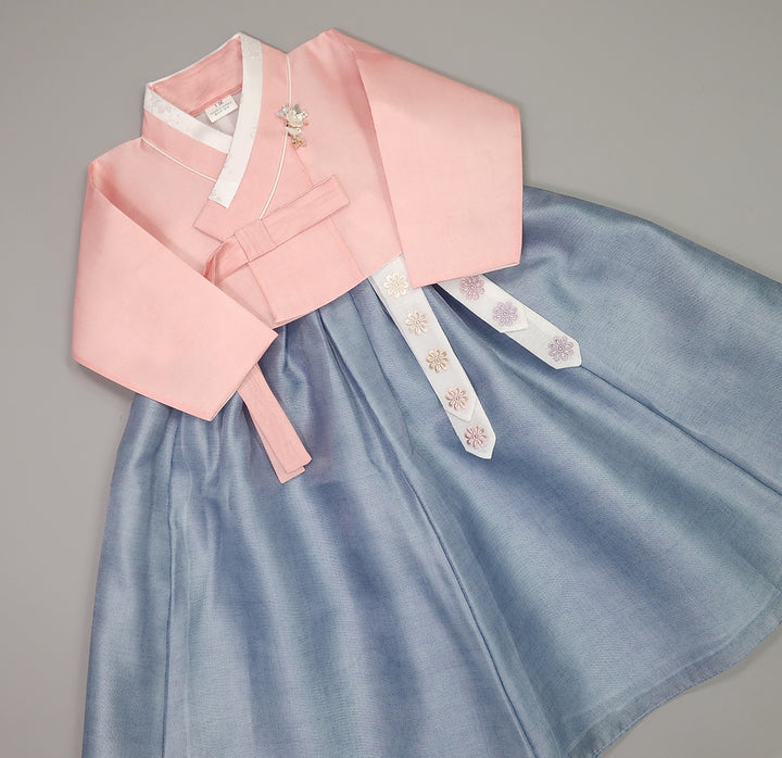Hanbok Girl Baby Korea Traditional Clothing Set First Birthday Celebration Party 100th Birth Celebration 1–15 years Pink Blue
