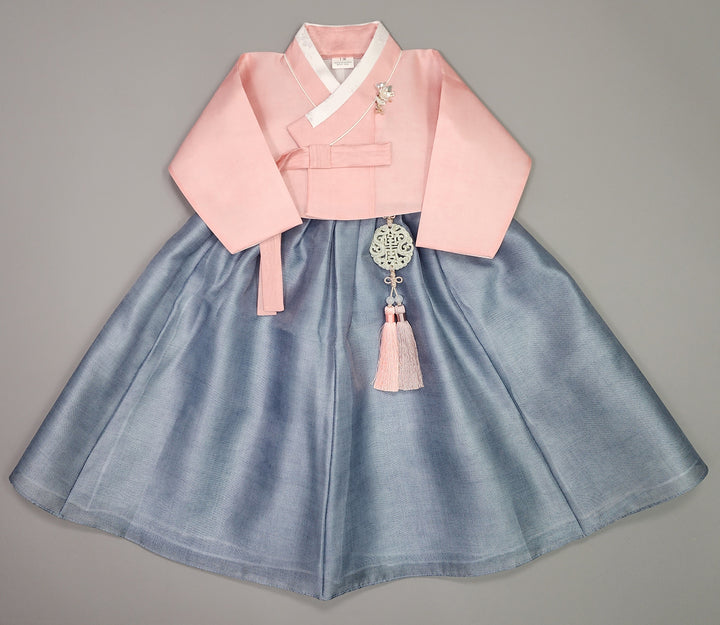 Hanbok Girl Baby Korea Traditional Clothing Set First Birthday Celebration Party 100th Birth Celebration 1–15 years Pink Blue