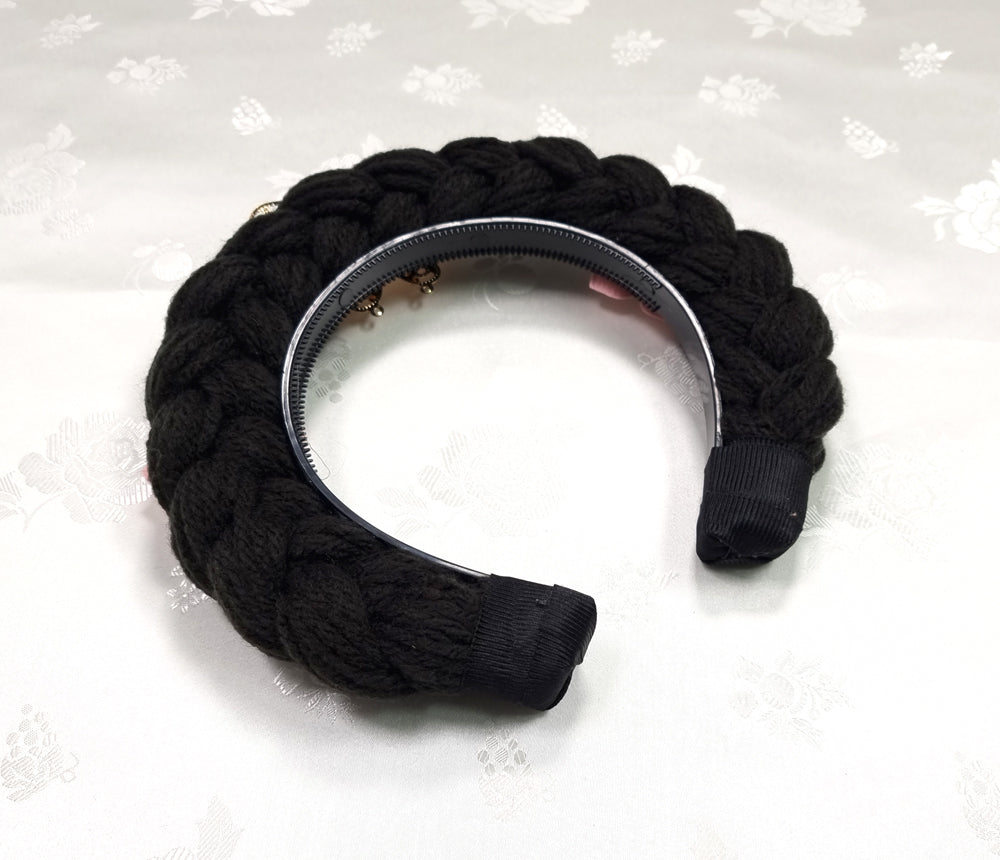 Girl's Hanbok Hair Accessory Gachae 가채 Headband&nbsp;Piece, Korea Traditional Flower J155