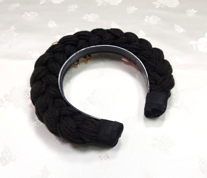 Girl's Hanbok Hair Accessory Gachae 가채 Headband&nbsp;Piece, Korea Traditional Flower J155