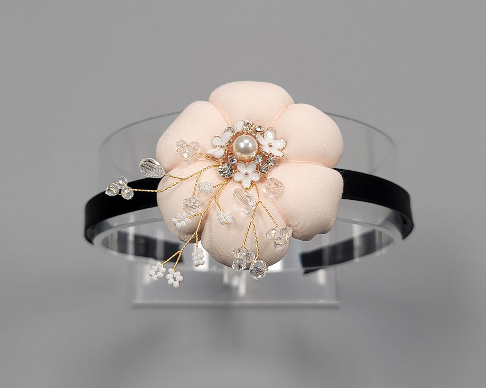 Girl's Hanbok Hair Accessory BASSI head&nbsp; Band Piece, Korea Traditional Flower J133