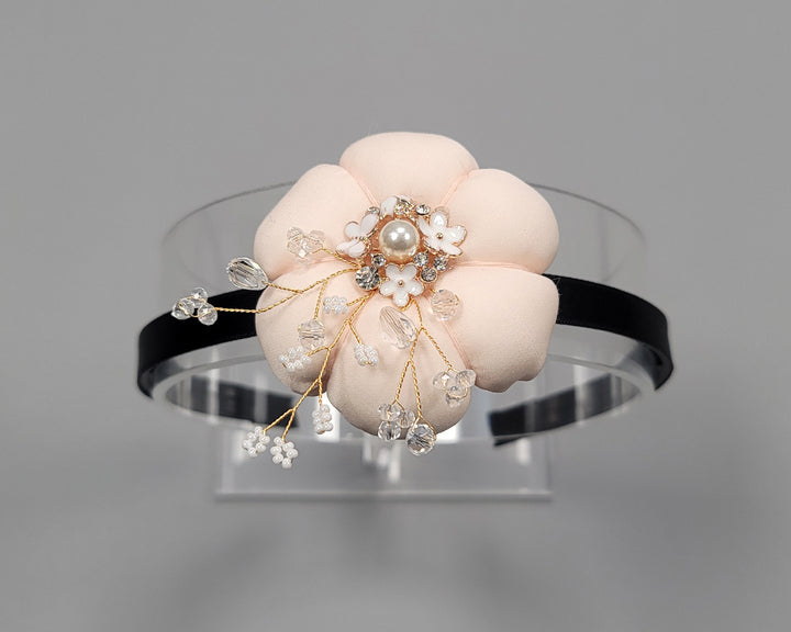 Girl's Hanbok Hair Accessory BASSI head&nbsp; Band Piece, Korea Traditional Flower J133