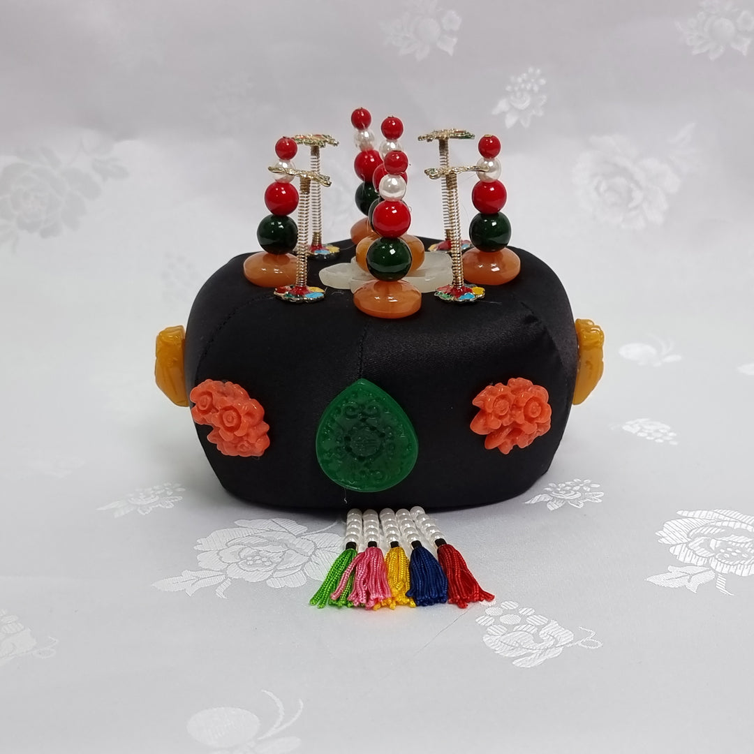 Korean Hair Accessory for Woman Hanbok Traditional Wedding Decoration Ornament 족두리&nbsp;DS105
