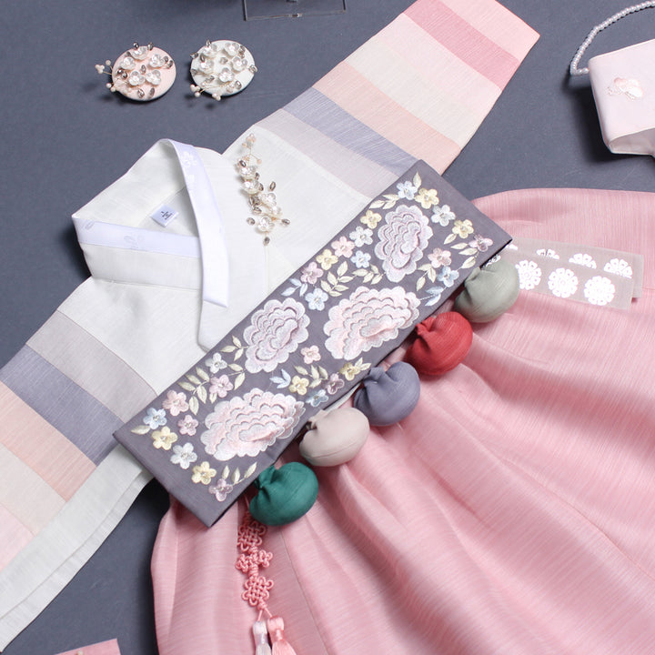 Hanbok Girl Baby Korea Traditional Clothing Saekdong Pastel