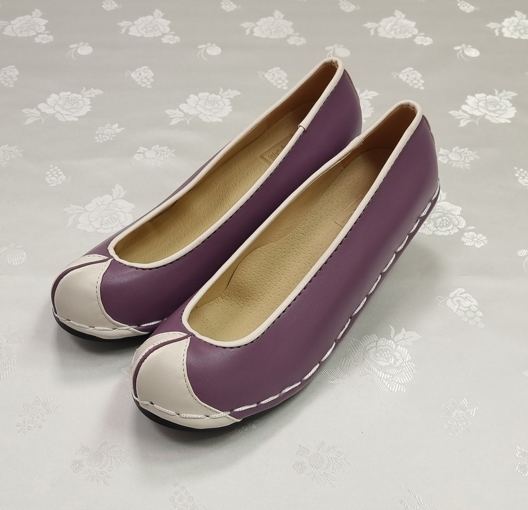 Korean Traditional Hanbok Shoes Socks for Woman Girl Solid Footwear Wedding Birthday PU WS117