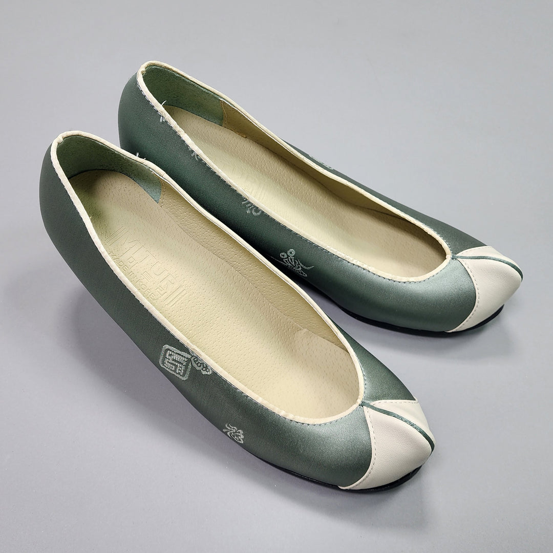 Korean Traditional Hanbok Shoes Socks for Woman Girl pastel Color Jacquard Fabric Footwear Wedding Birthday PU WS111