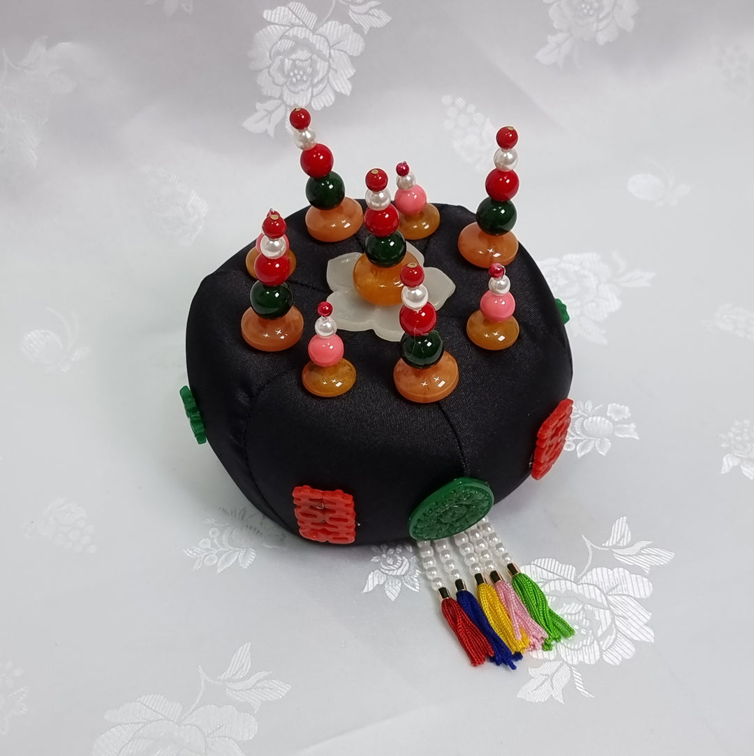 Korean Hair Accessory for Woman Hanbok Traditional Wedding Decoration Ornament 족두리&nbsp;DS105
