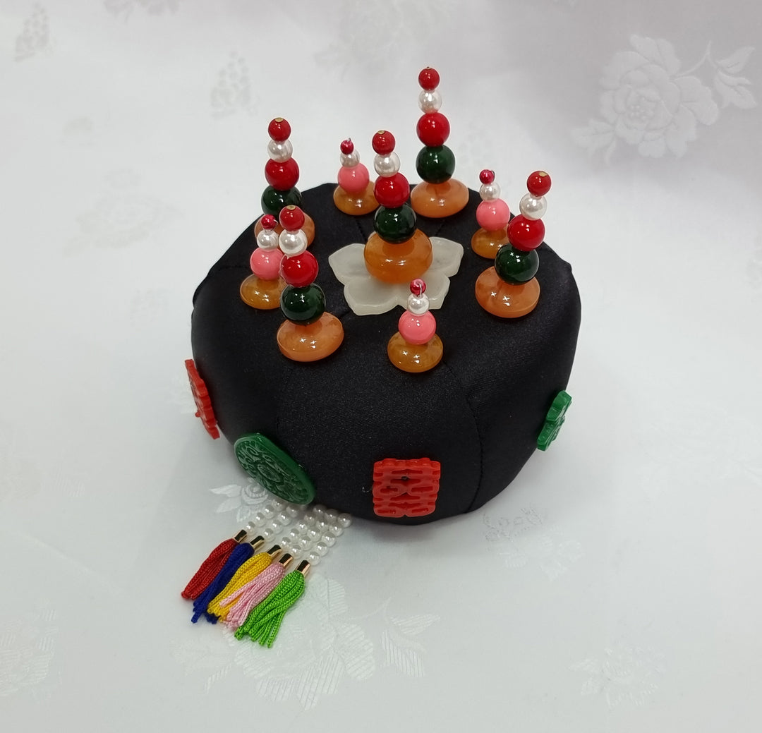 Korean Hair Accessory for Woman Hanbok Traditional Wedding Decoration Ornament 족두리&nbsp;DS105