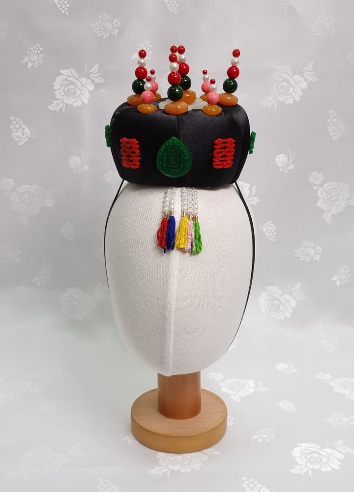 Korean Hair Accessory for Woman Hanbok Traditional Wedding Decoration Ornament 족두리&nbsp;DS105