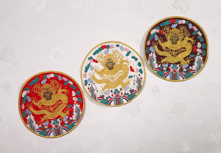 Korean Traditional Embroidery Patch Clothing DIY Accessory 15cm BAP002