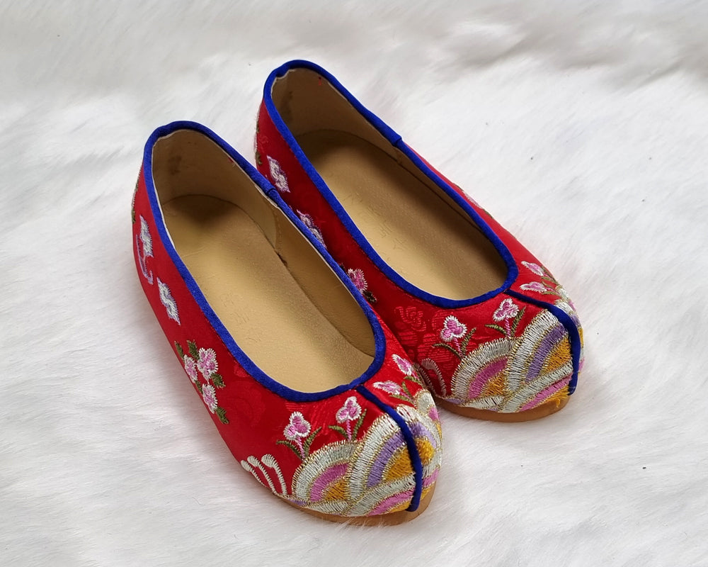 Korean Traditional Hanbok Shoes Baby Girl Dol 1st Birthday Embroidery JTS03