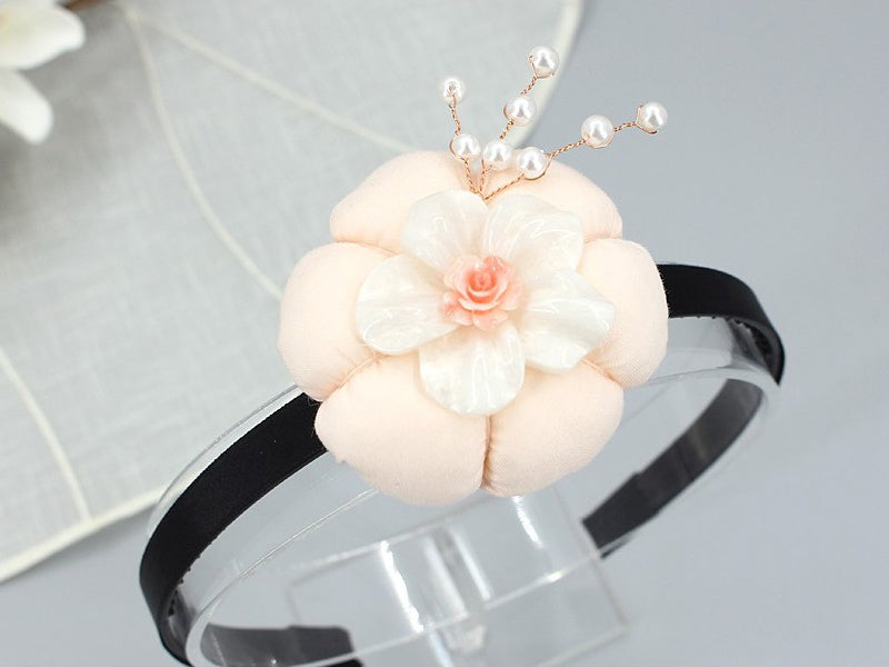 Girl's Hanbok Hair Accessory BASSI head&nbsp; band Piece, Korea Traditional Flower J120
