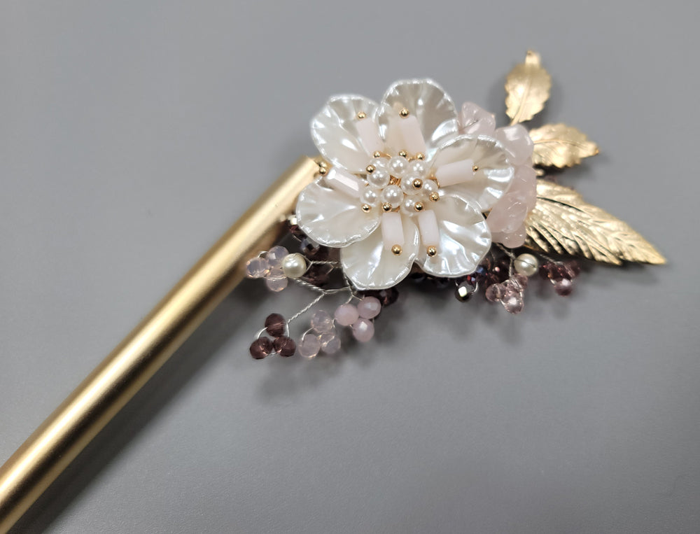 Korea Binyeo 비녀 Hair Accessory for Woman Hanbok Decoration Ornament Beads Flower 12