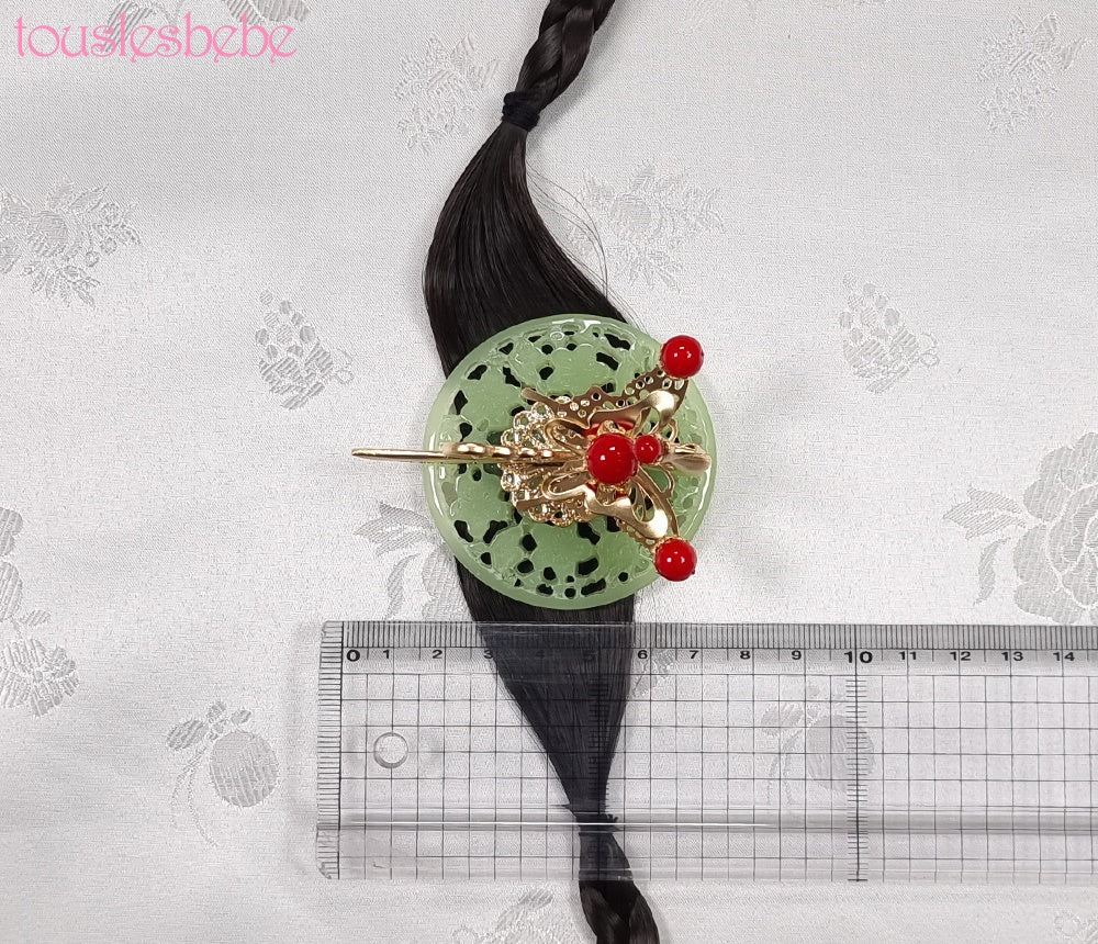 Korea Hair Accessory for Woman Hanbok Decoration Queen Princess Ornament Gold Silver Jade 첩지 10