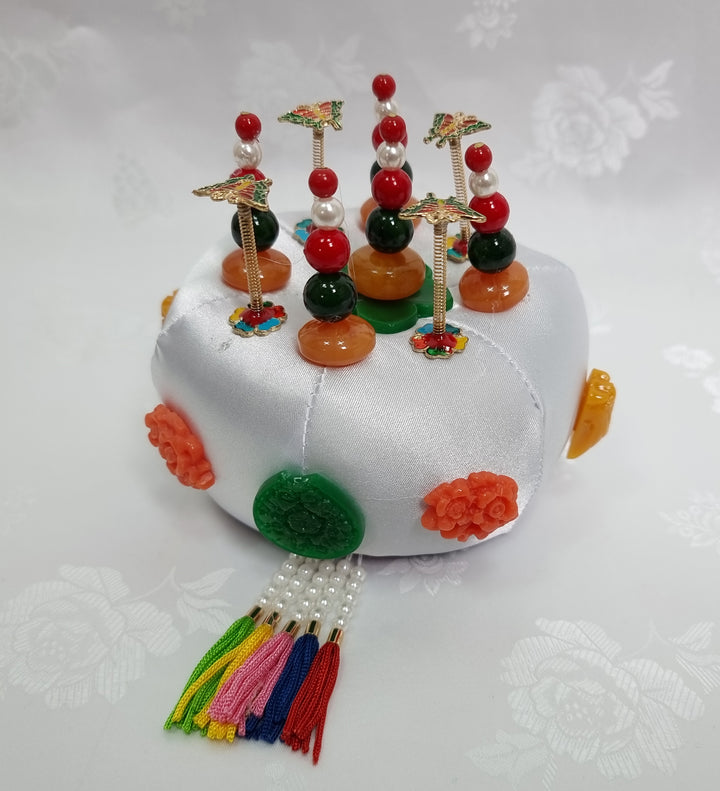 Korean Hair Accessory for Woman Hanbok Traditional Wedding Decoration Ornament 족두리 DS110