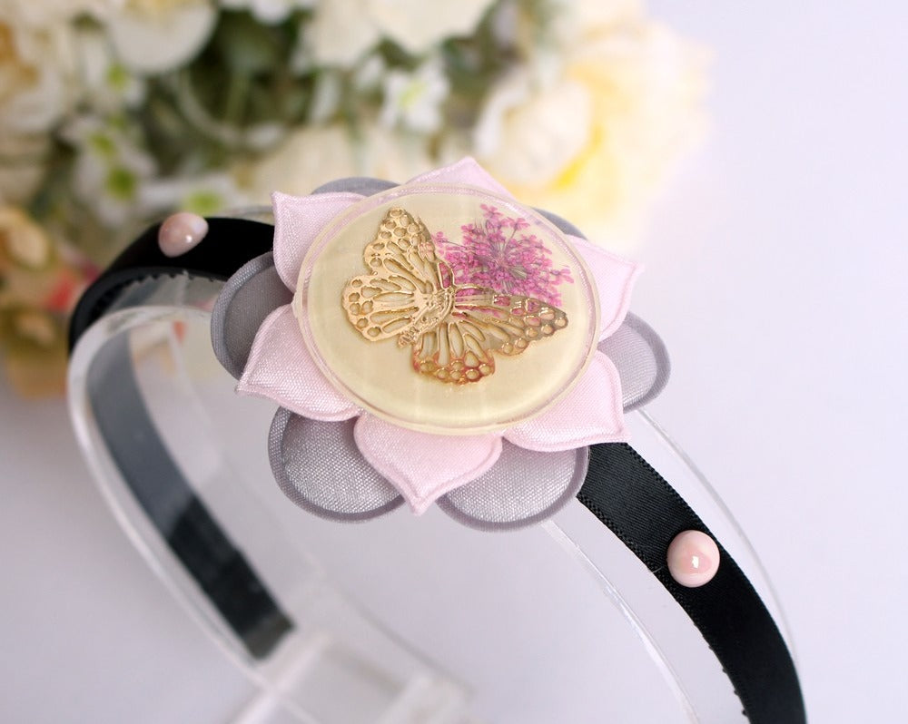 Girl's Hanbok Hair Accessory BASSI head&nbsp; band piece Korea Traditional Flower J109