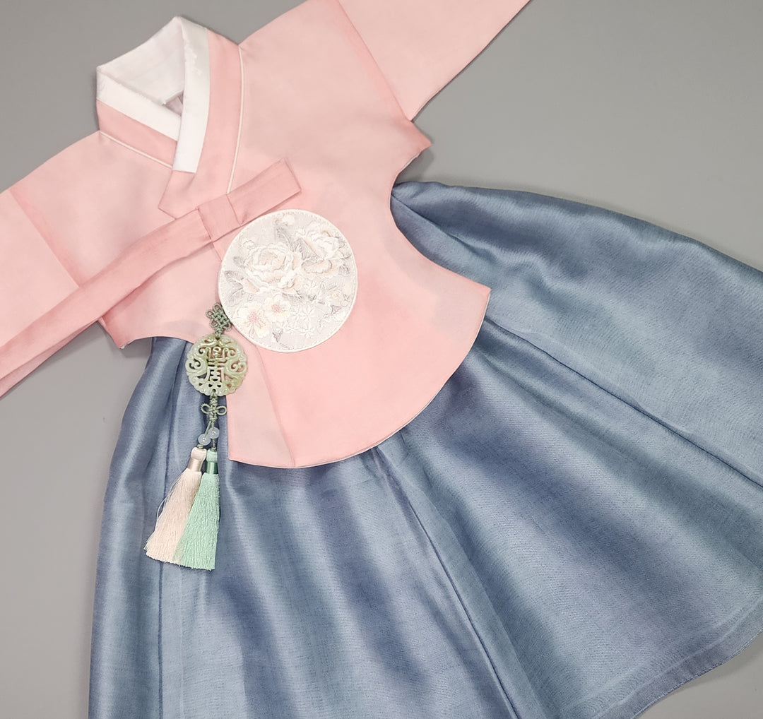 Hanbok Girl Baby Korea Traditional Clothing Set First Birthday Celebration Party 100th Birth Celebration 1–15 years Pink Blue
