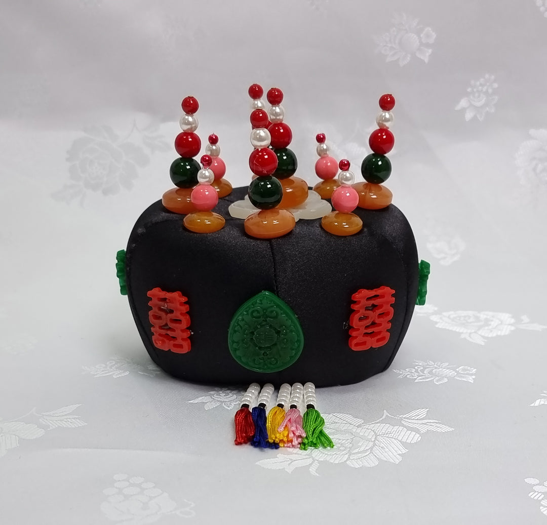 Korean Hair Accessory for Woman Hanbok Traditional Wedding Decoration Ornament 족두리 DS107