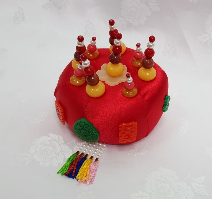 Korean Hair Accessory for Woman Hanbok Traditional Wedding Decoration Ornament 족두리 DS108