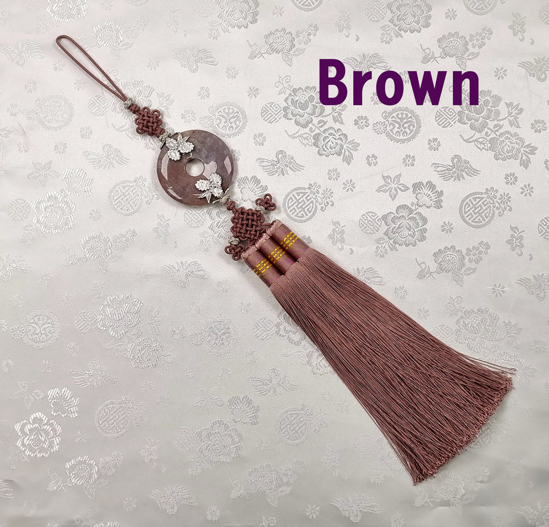 Hanbok Accessory Norigae 노리개 Baby Girl Woman Ornament Cricle Tassel 35 cm JTN125