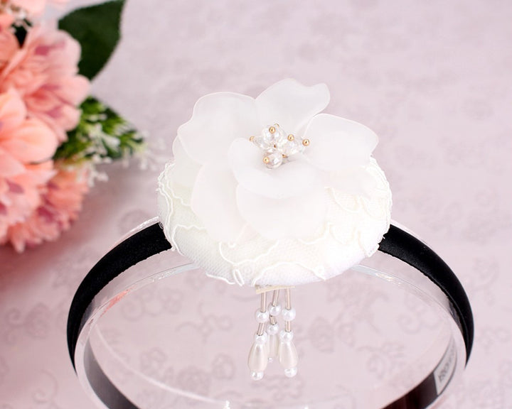 Girl's Hanbok Hair Accessory BASSI head&nbsp; band Piece, Korea Traditional Big Flower J115