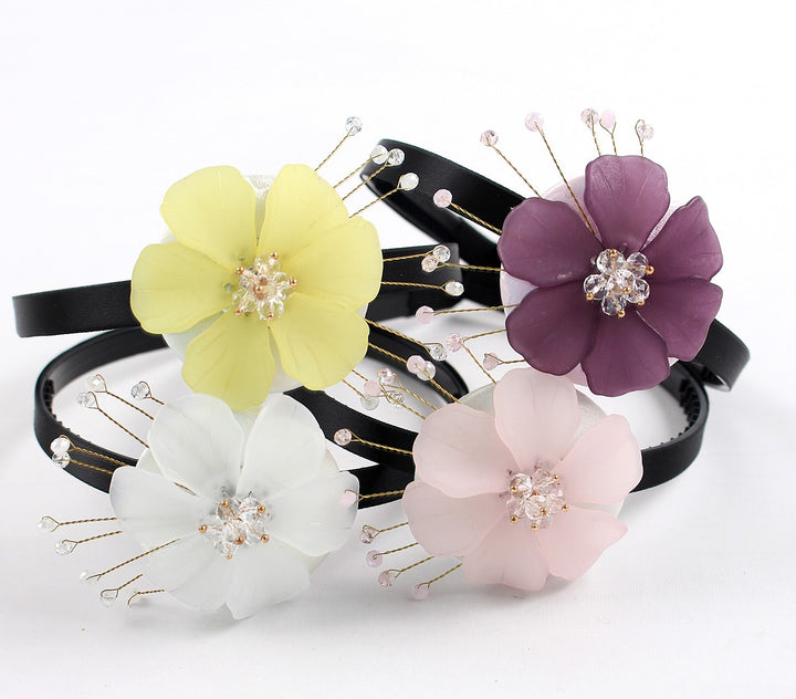 Girl's Hanbok Hair Accessory BASSI band head piece Korea Traditional Flower J102