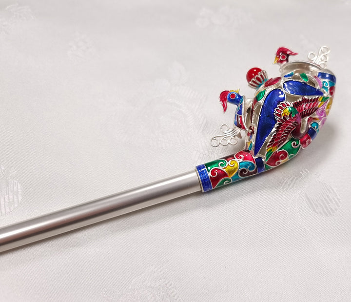 Korea Binyeo 비녀 Hair Accessory for Woman Hanbok Decoration Ornament Gold Silver 30 cm 24