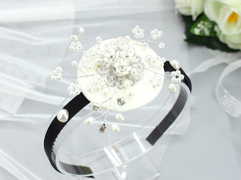 Girl's Hanbok Hair Accessory BASSI head&nbsp; band Piece, Korea Traditional Beads Flower J118