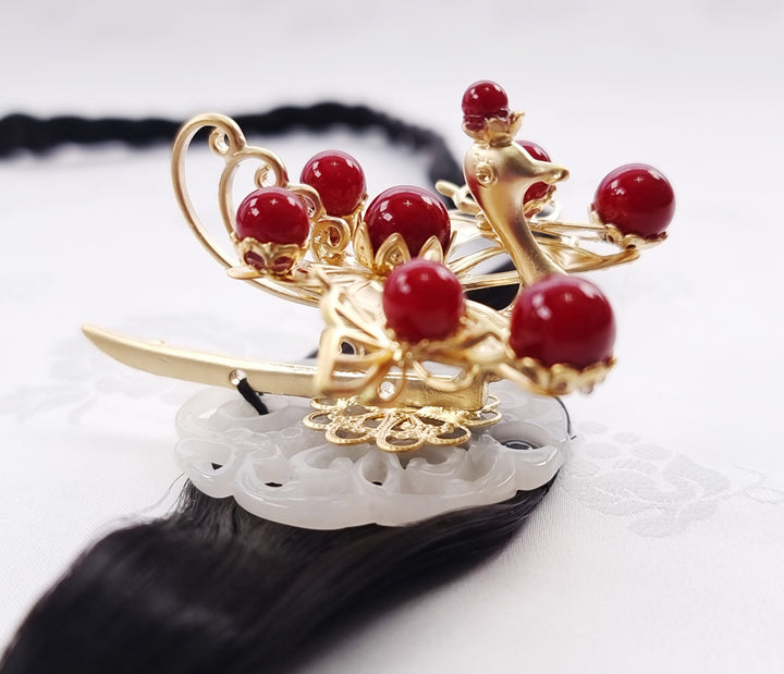 Korea Hair Accessory for Woman Hanbok Decoration Queen Princess Ornament 첩지 09