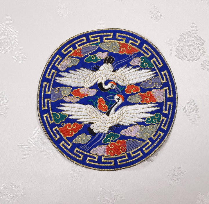 Korean Traditional Embroidery Patch Clothing DIY Accessory Desing 15 cm BAP010