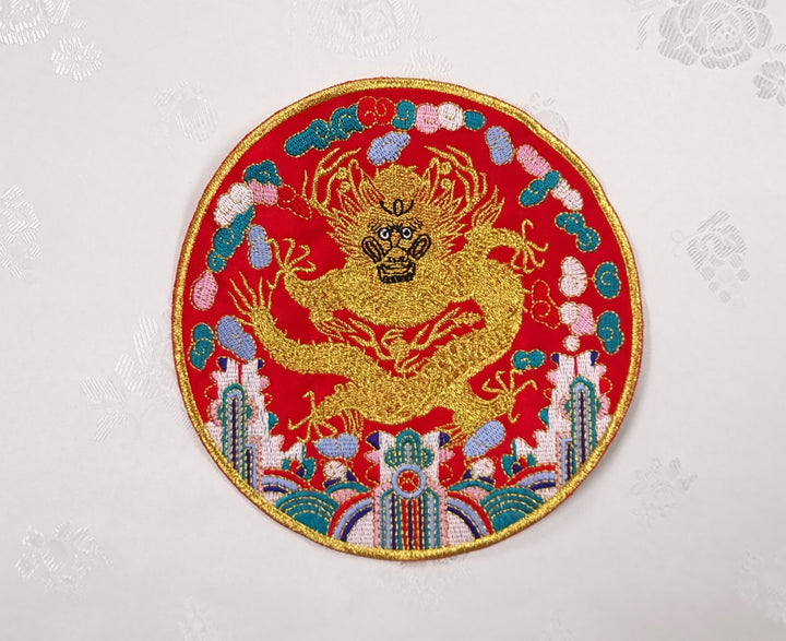 Korean Traditional Embroidery Patch Clothing DIY Accessory 15cm BAP002
