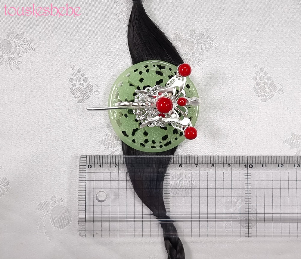 Korea Hair Accessory for Woman Hanbok Decoration Queen Princess Ornament Gold Silver Jade 첩지 10
