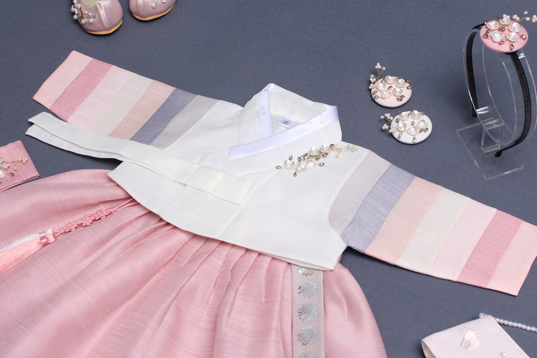Hanbok Girl Baby Korea Traditional Clothing Saekdong Pastel