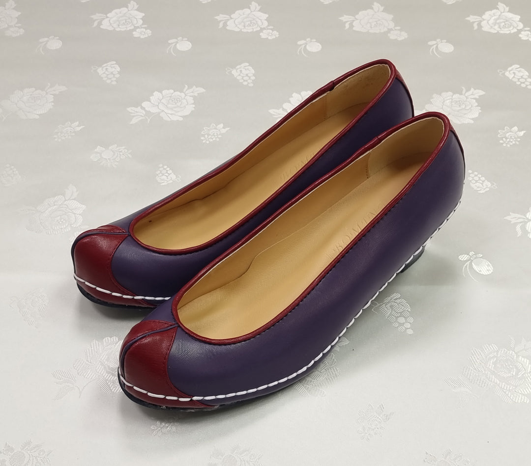 Korean Traditional Hanbok Shoes Socks for Woman Girl Solid Footwear Wedding Birthday PU WS117