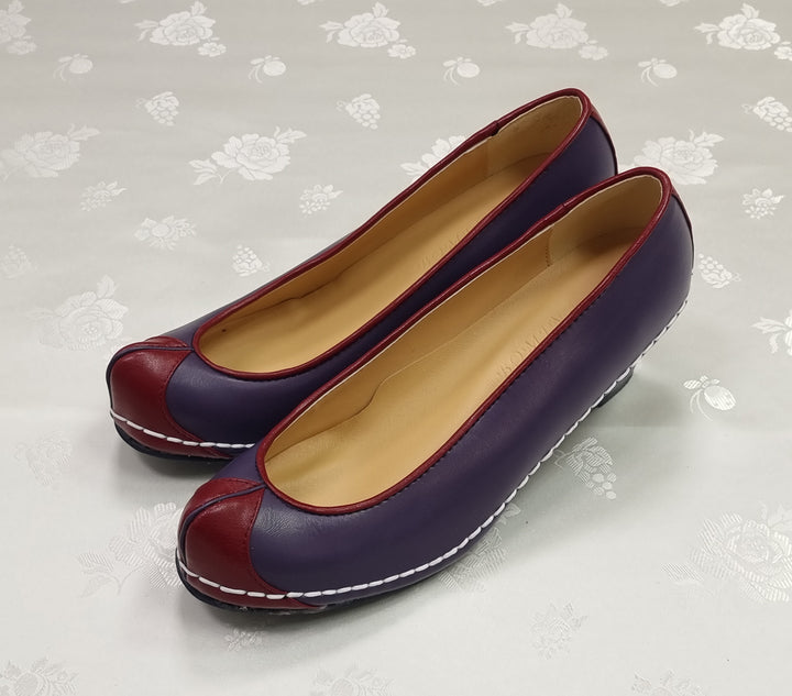 Korean Traditional Hanbok Shoes Socks for Woman Girl Solid Footwear Wedding Birthday PU WS117