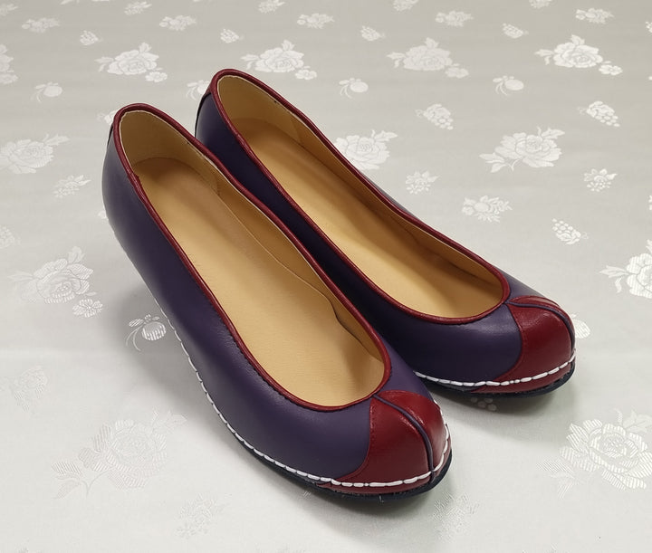 Korean Traditional Hanbok Shoes Socks for Woman Girl Solid Footwear Wedding Birthday PU WS117