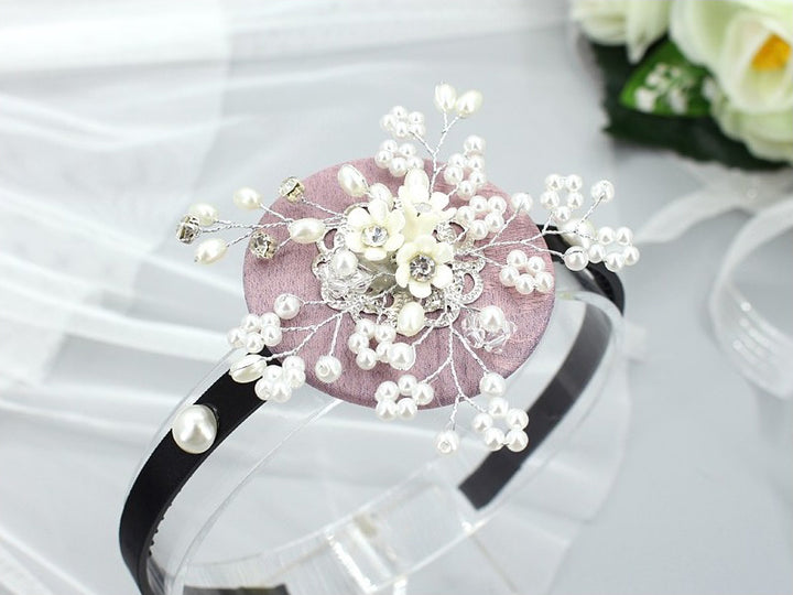Girl's Hanbok Hair Accessory BASSI head&nbsp; band Piece, Korea Traditional Beads Flower J118