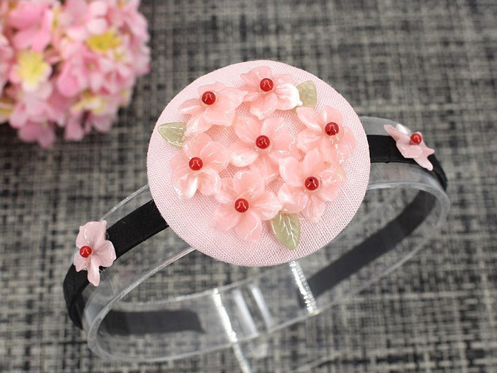 Girl's Hanbok Hair Accessory BASSI head&nbsp; band Piece, Korea Traditional Flower J110