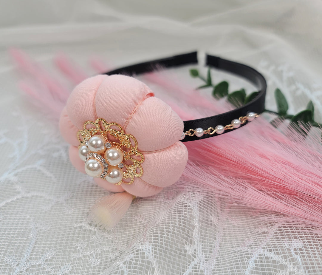 girl Hanbok Hair Accessory BASSI band head piece Korea Traditional dress First Birthday Party