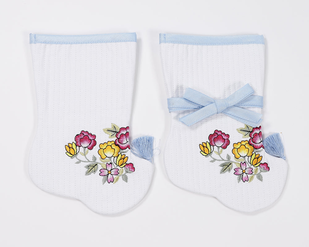 Korean Traditional Boy Girl Baby Hanbok Socks Beoseon 버선 Flower Embroidery&nbsp; Dol 1 Year SOC013