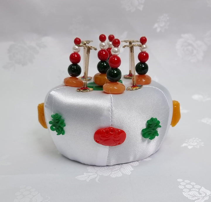 Korean Hair Accessory for Woman Hanbok Traditional Wedding Decoration Ornament 족두리 DS110